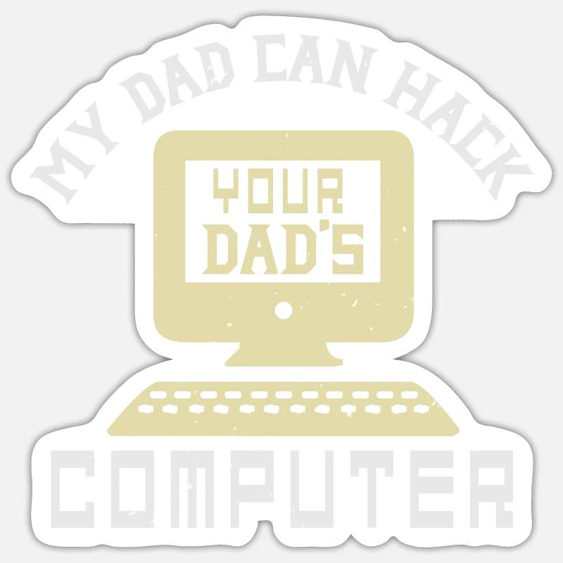 Hacker Shirt Kinder Sticker Größe S (10 x 10 cm)