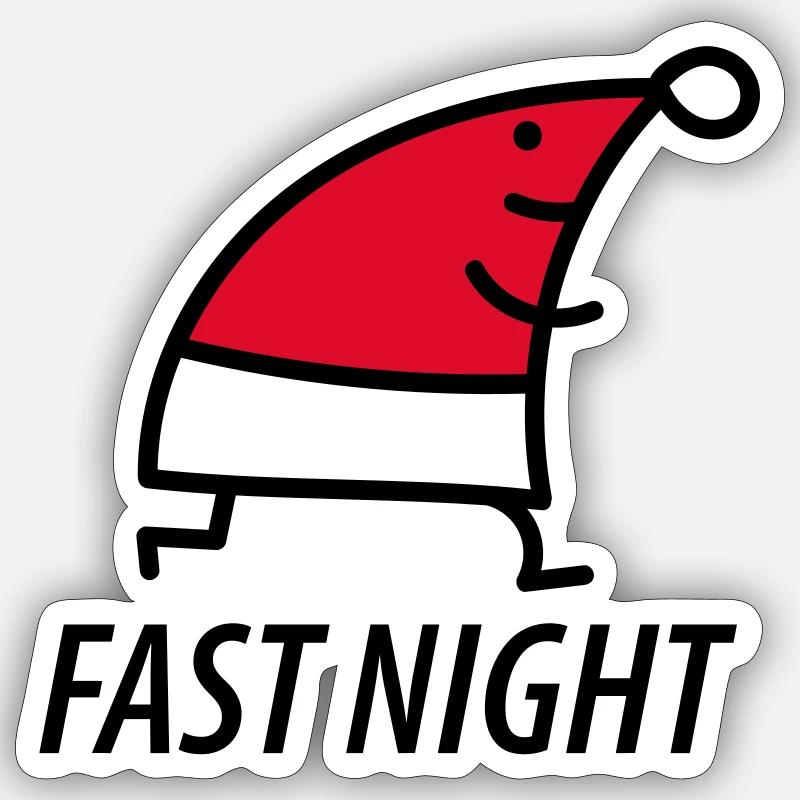 Weihnachten Jogging Sticker Größe S (10 x 10 cm)