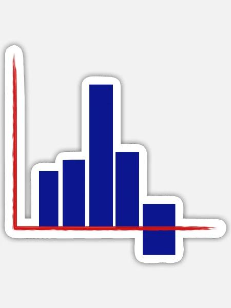 Diagram by fedor zkandal - Sticker Größe S (10 x 10 cm) - Mattweiß