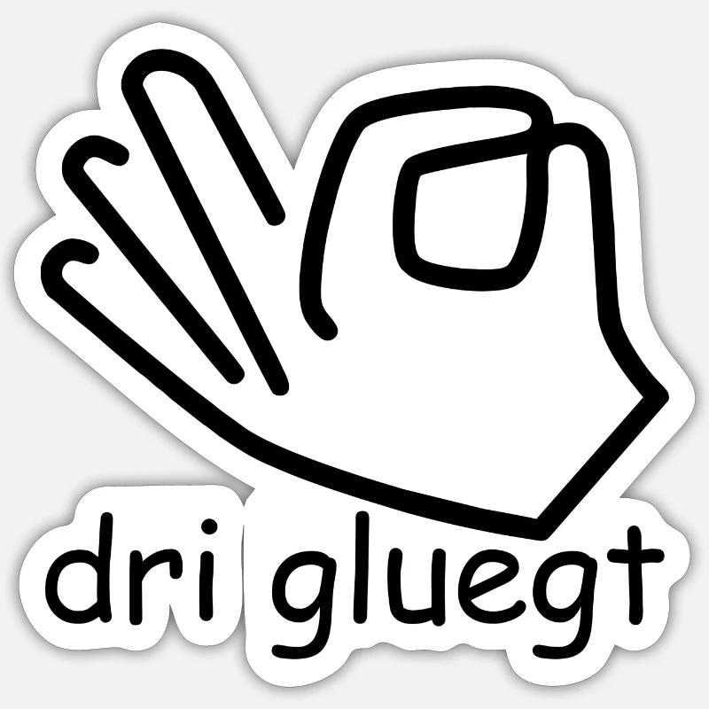 dri gluegt Sticker Größe S (10 x 10 cm)