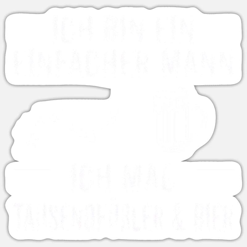 Bier Tausendfüßler Sticker Größe S (10 x 10 cm)