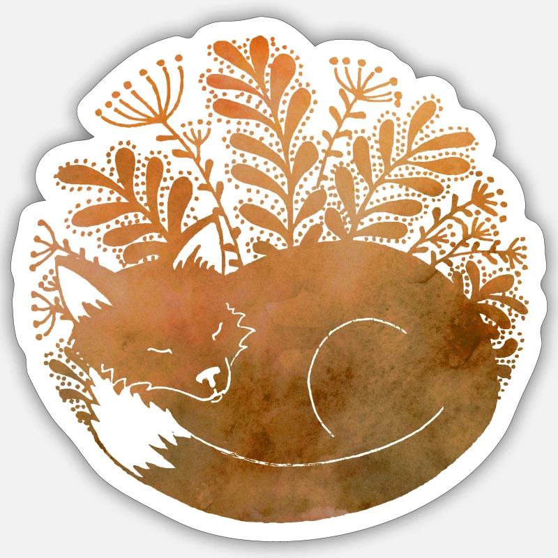 Lis - Fox - Sticker size S (10 x 10 cm) - white matte