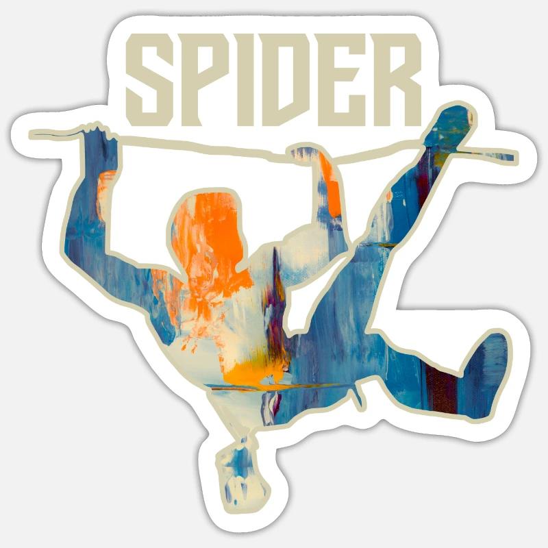 Climbing Free Time Gift Climber Sticker size S (10 x 10 cm)