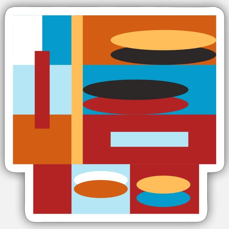 graphic bunt Sticker Größe S (10 x 10 cm)