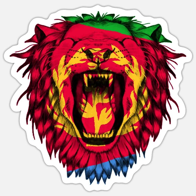 Érythrée Sticker taille S (10 x 10 cm)