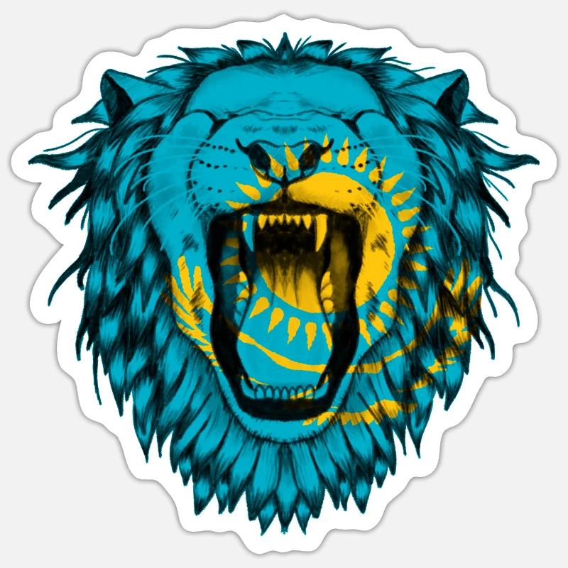 Kasachstan Sticker Größe S (10 x 10 cm)