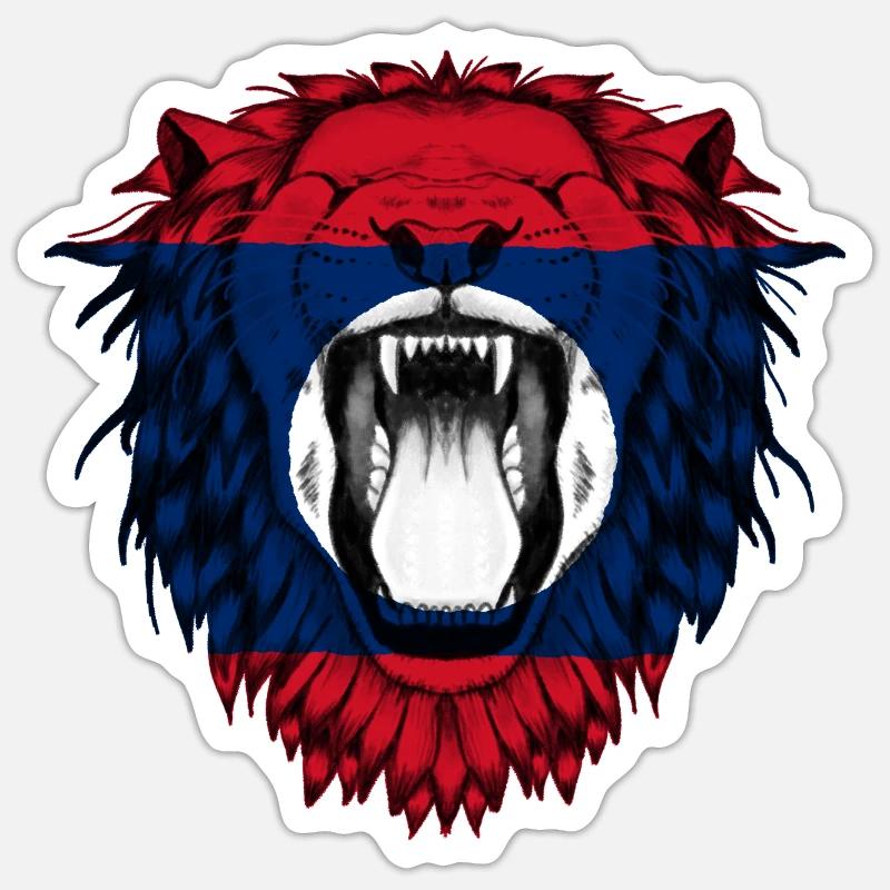 Laos Sticker Größe S (10 x 10 cm)