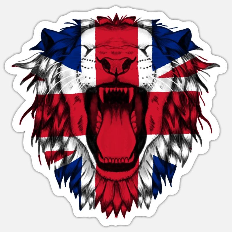 Great Britain - Sticker size S (10 x 10 cm) - white matte