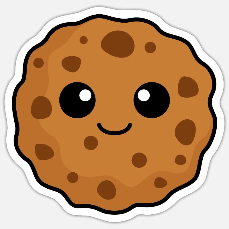 Kekse Comic - Sticker Größe S (10 x 10 cm) - Mattweiß