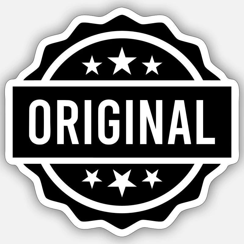 Original - Sticker size S (10 x 10 cm) - white matte