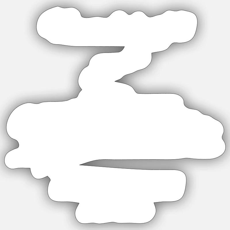 Dachdecker - Sticker Größe S (10 x 10 cm) - Mattweiß