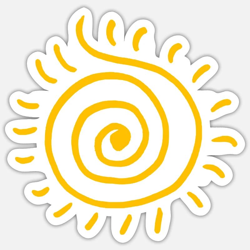 Sun Sticker size S (10 x 10 cm)