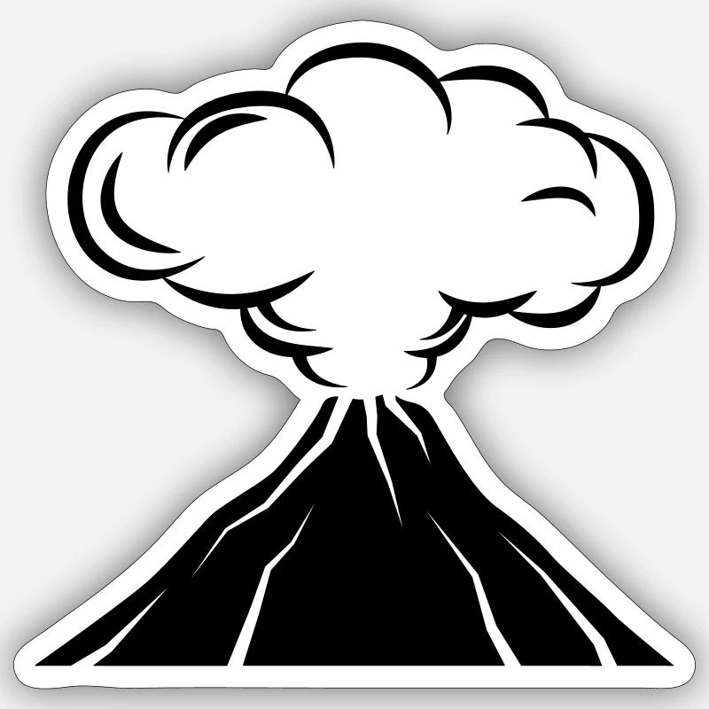 Volcano icon icon Sticker size S (10 x 10 cm)