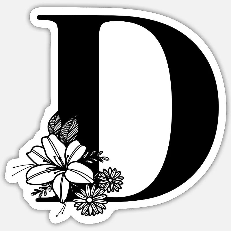 Point D - Sticker size S (10 x 10 cm) - white matte