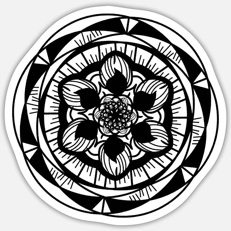 Mandala Sticker taille S (10 x 10 cm)