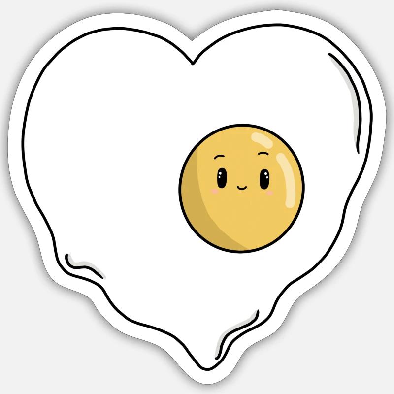Love Eggs - Sticker size S (10 x 10 cm) - white matte