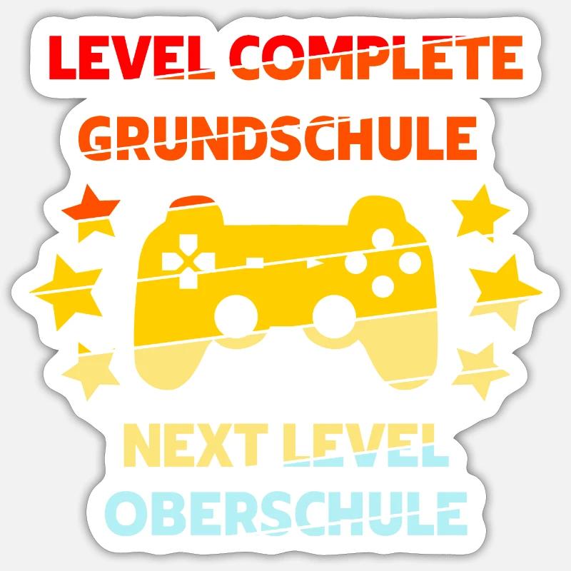 next Level Oberschule - Sticker Größe S (10 x 10 cm) - Mattweiß