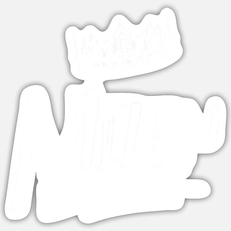Milan - Sticker Größe S (10 x 10 cm) - Mattweiß