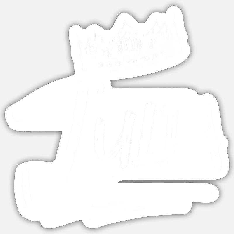 Julia - Sticker taille S (10 x 10 cm) - blanc mat