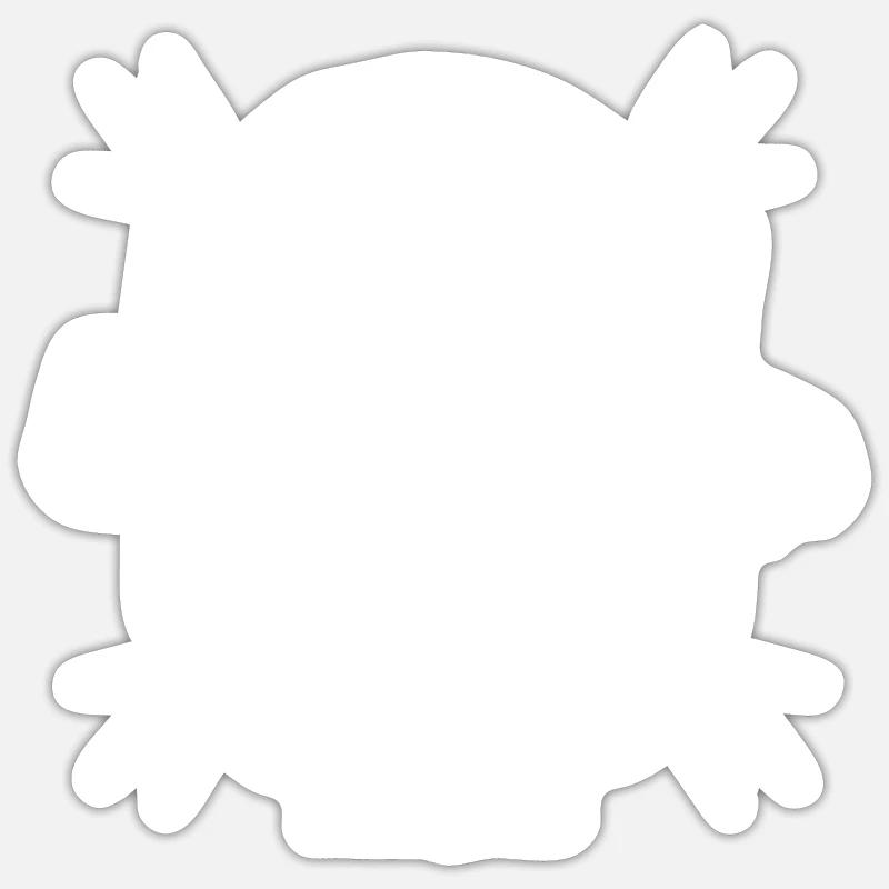 A Bratwurst a day keeps the apple away Sticker size S (10 x 10 cm)