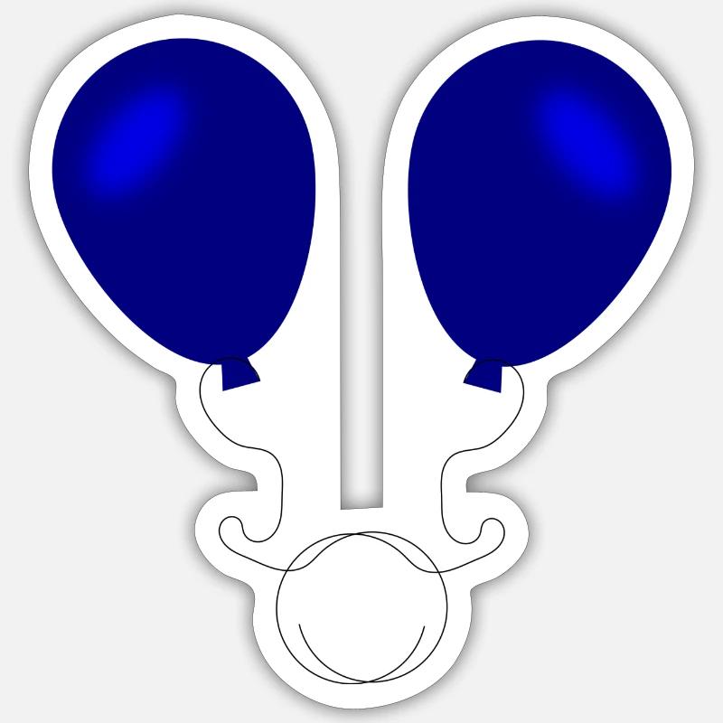 Lufballons Hoffnung Sticker Größe S (10 x 10 cm)