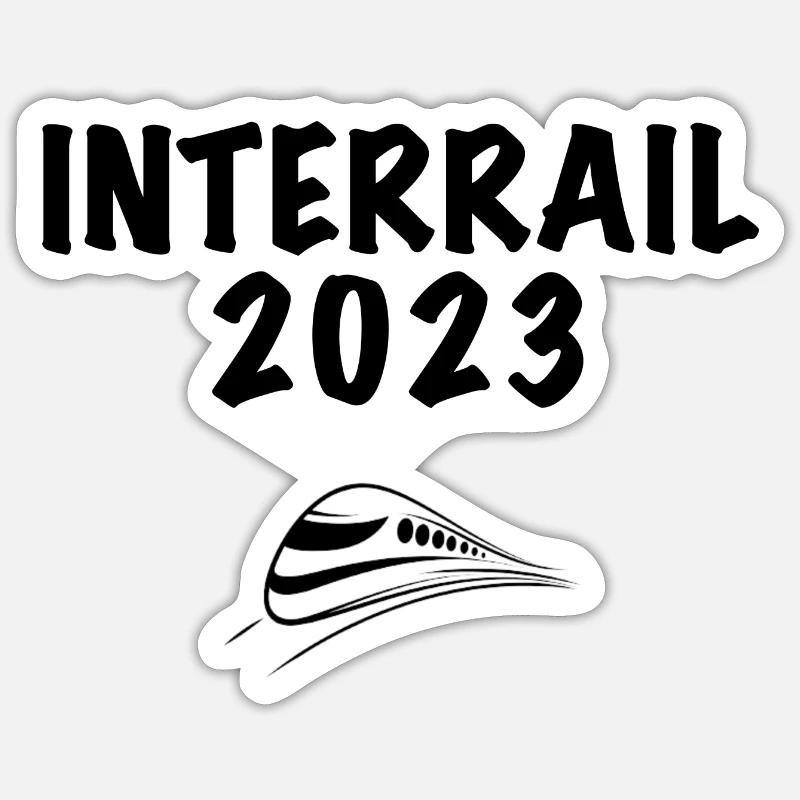 Interrail 2023 - Sticker size S (10 x 10 cm) - white matte