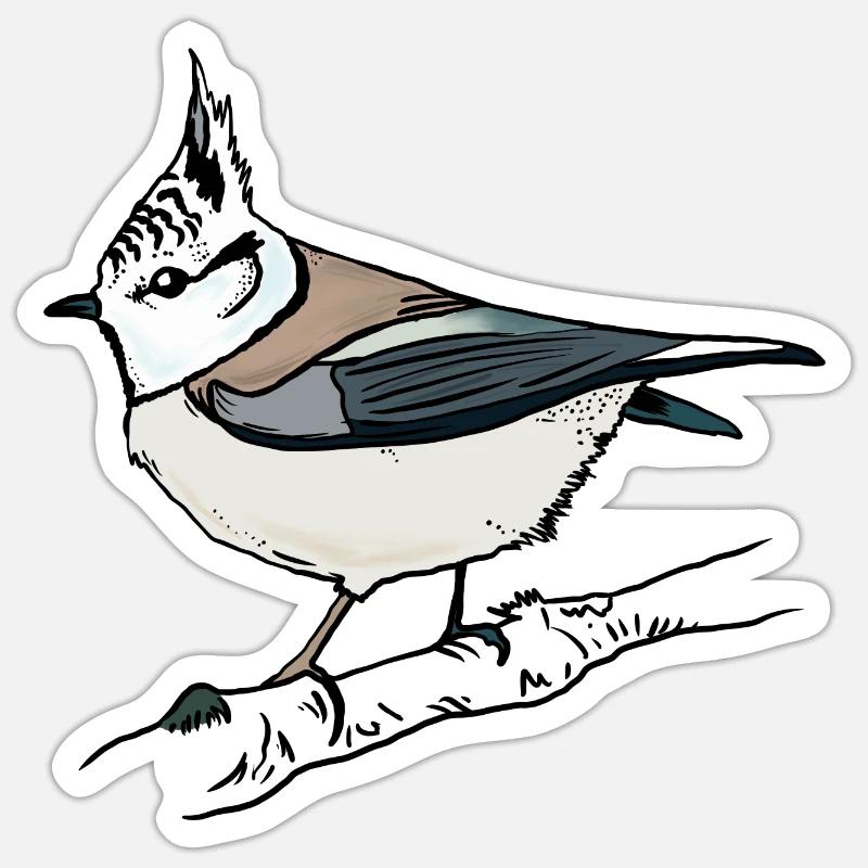 Huppé - Sticker taille S (10 x 10 cm) - blanc mat