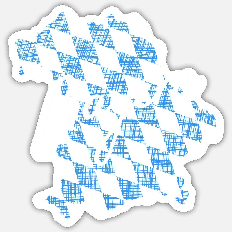 Bayern - Sticker Größe S (10 x 10 cm) - Mattweiß