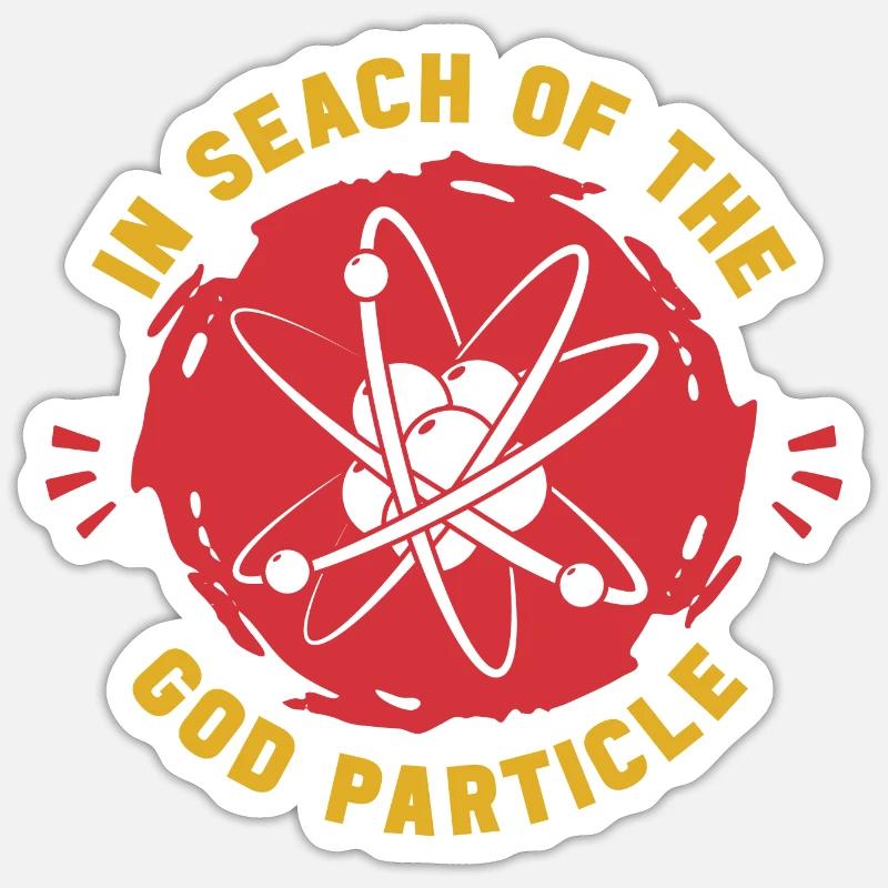 Physicien physicien - Sticker taille S (10 x 10 cm) - blanc mat