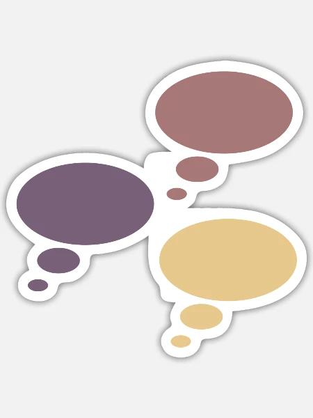 Die Quallen sind los - Sticker Größe S (10 x 10 cm) - Mattweiß