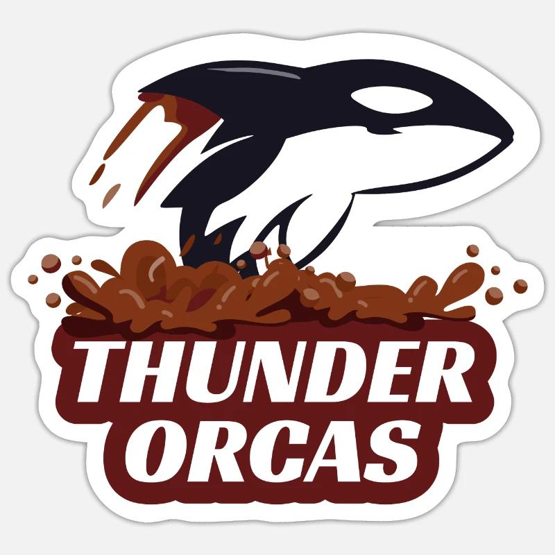 Thunder Orcas 2022 Sticker Größe S (10 x 10 cm)