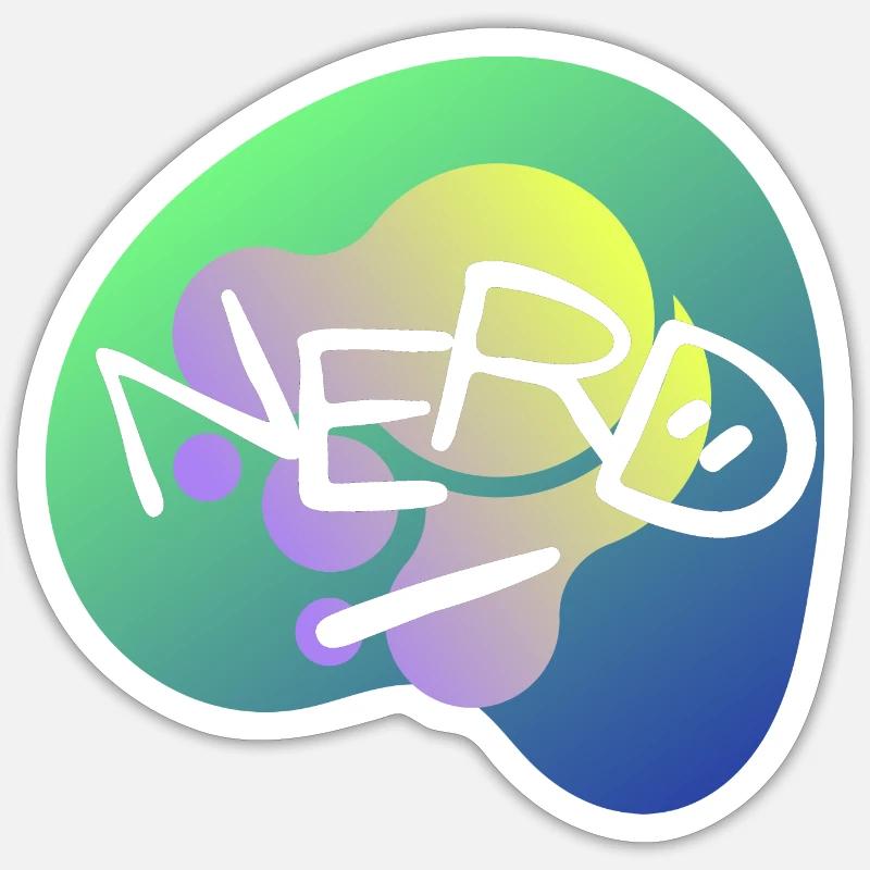 NERD Sticker Größe S (10 x 10 cm)