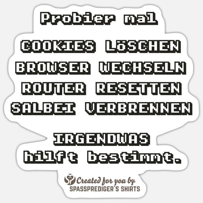 Sticker Größe S (10 x 10 cm) - 
