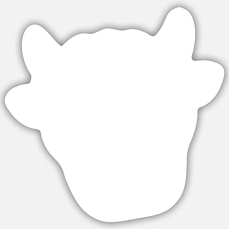Vache Parrain 2.0 Sticker taille S (10 x 10 cm)