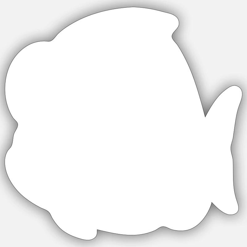 Piranha Comic Tier Sticker Größe S (10 x 10 cm)