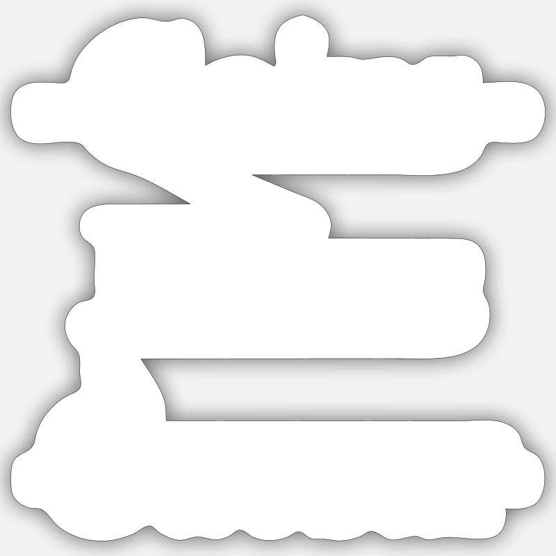 Sticker Größe S (10 x 10 cm) - 