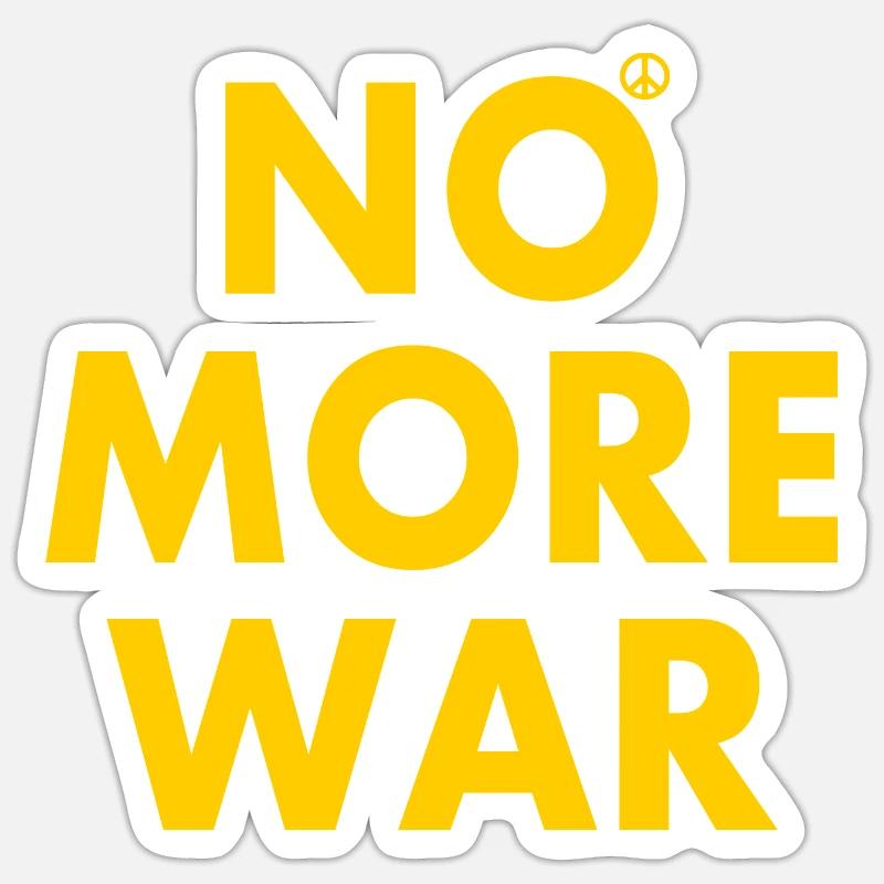 No more war - Sticker size S (10 x 10 cm) - white matte