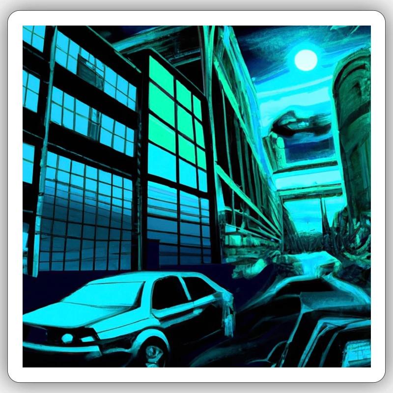 Wolfsburg-3 theme Sticker size S (10 x 10 cm)