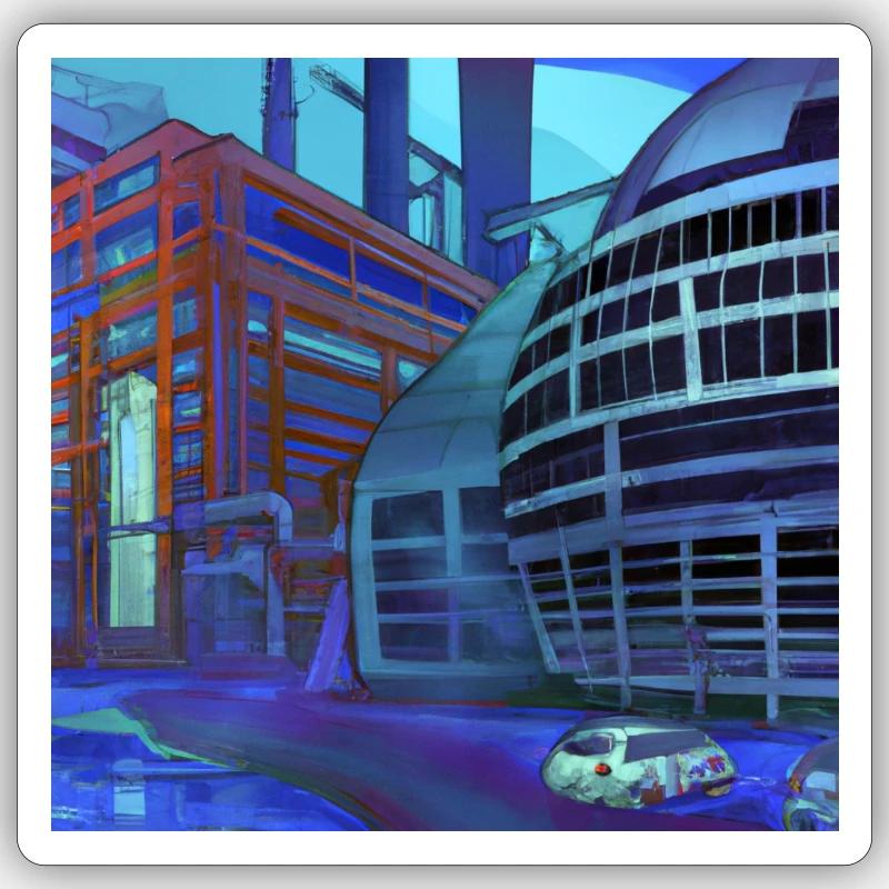 Design “Wolfsburg-1“ - Sticker Größe S (10 x 10 cm) - Mattweiß