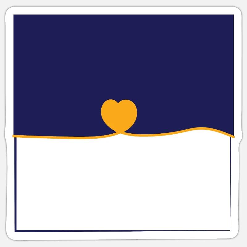 A path in the heart - Gift Idea - M/F Sticker size S (10 x 10 cm)