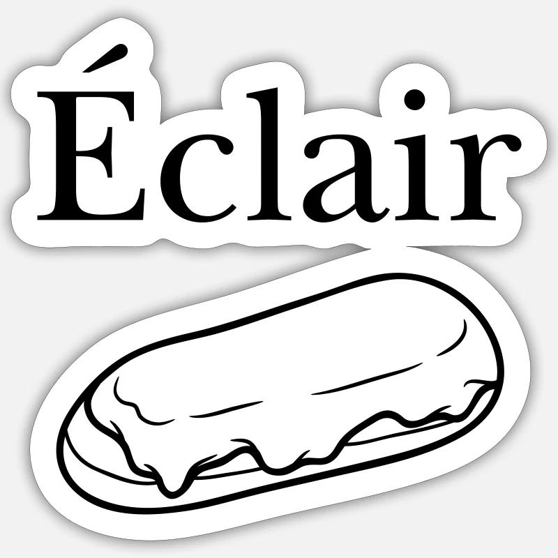Lightning - Sticker size S (10 x 10 cm) - white matte