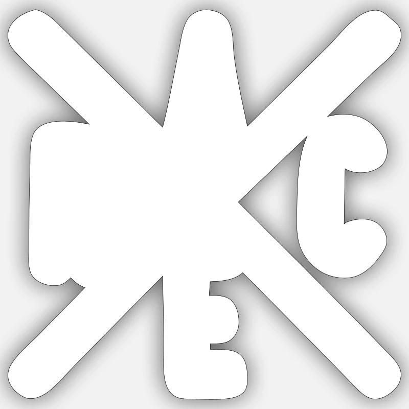 Rennen - Sticker Größe S (10 x 10 cm) - Mattweiß