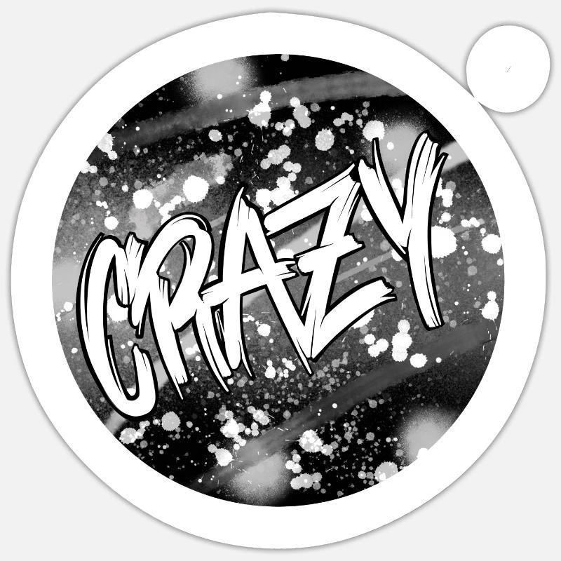 Graffiti Crazy Sticker size S (10 x 10 cm)