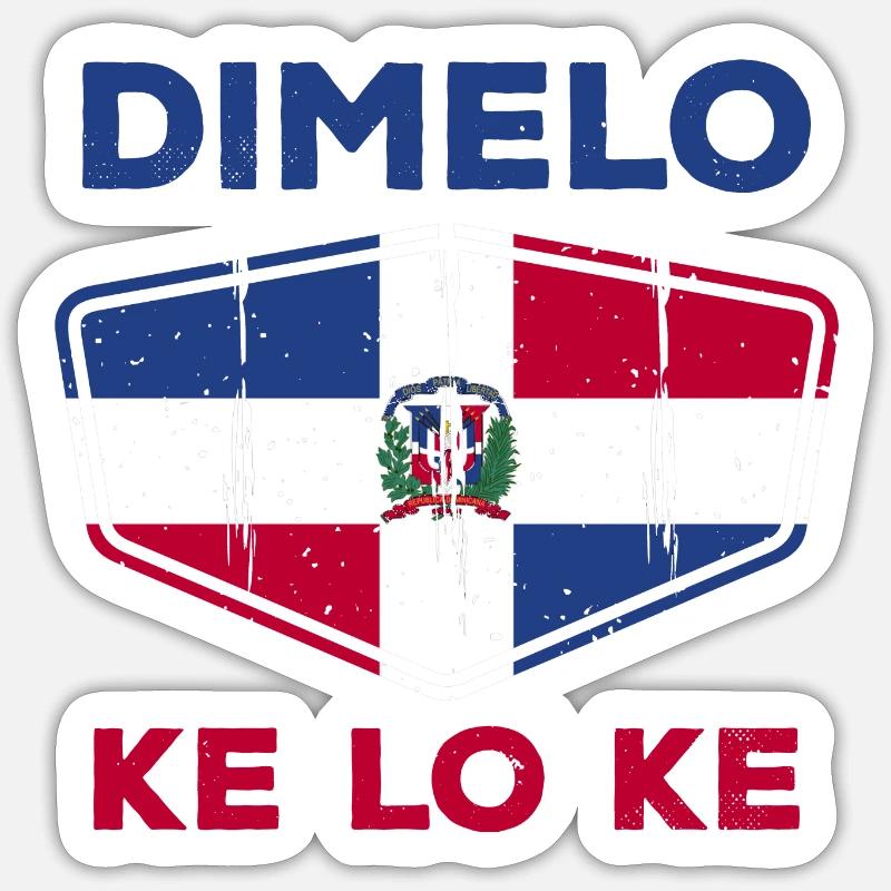 Dimelo Ke Lo Ke - Sticker Größe S (10 x 10 cm) - Mattweiß