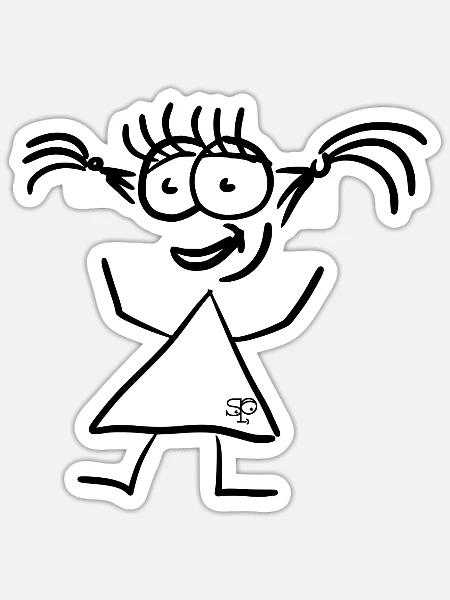 Die kleinste Größte - Sticker Größe S (10 x 10 cm) - Mattweiß