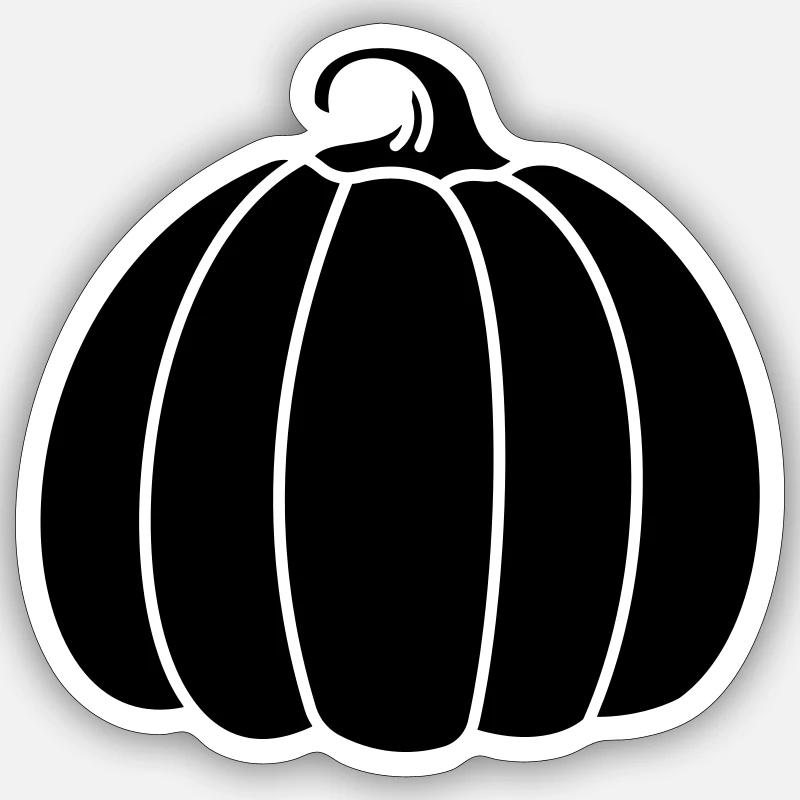 pumpkin 38 - Sticker size S (10 x 10 cm) - white matte