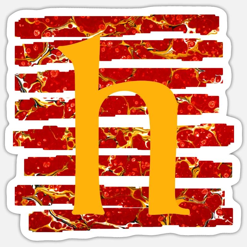 Stripes E 232 h - Sticker size S (10 x 10 cm) - white matte
