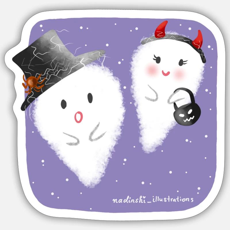 Alcool - Sticker taille S (10 x 10 cm) - blanc mat