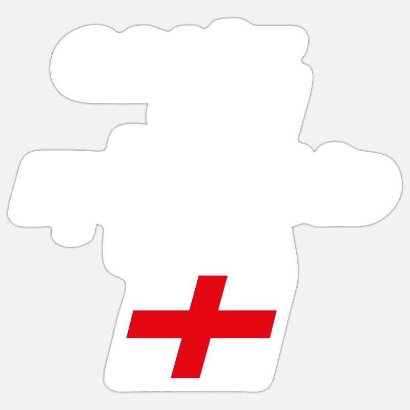 Come on England - Sticker size S (10 x 10 cm) - white matte
