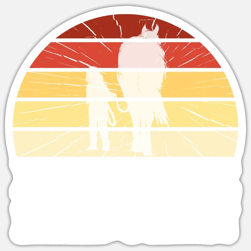 Pferde Mädchen Western Halter Pferd Reiten - Sticker Größe S (10 x 10 cm) - Mattweiß